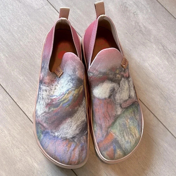 UIN Edgar Degas Ukrainian Dancers Fuerteventura Woman Slip On Sneakers, Size 8.5 - Picture 4 of 11